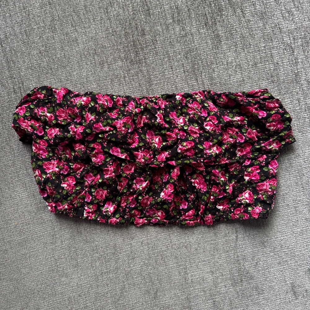 Floral crop top